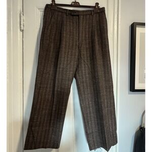 Mani By Giorgio  Armani Dress Pants Men's 32x30 Wool Pleated Made In Italy